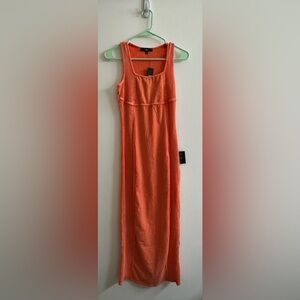 Lulus Orange Sleeveless Maxi Dress